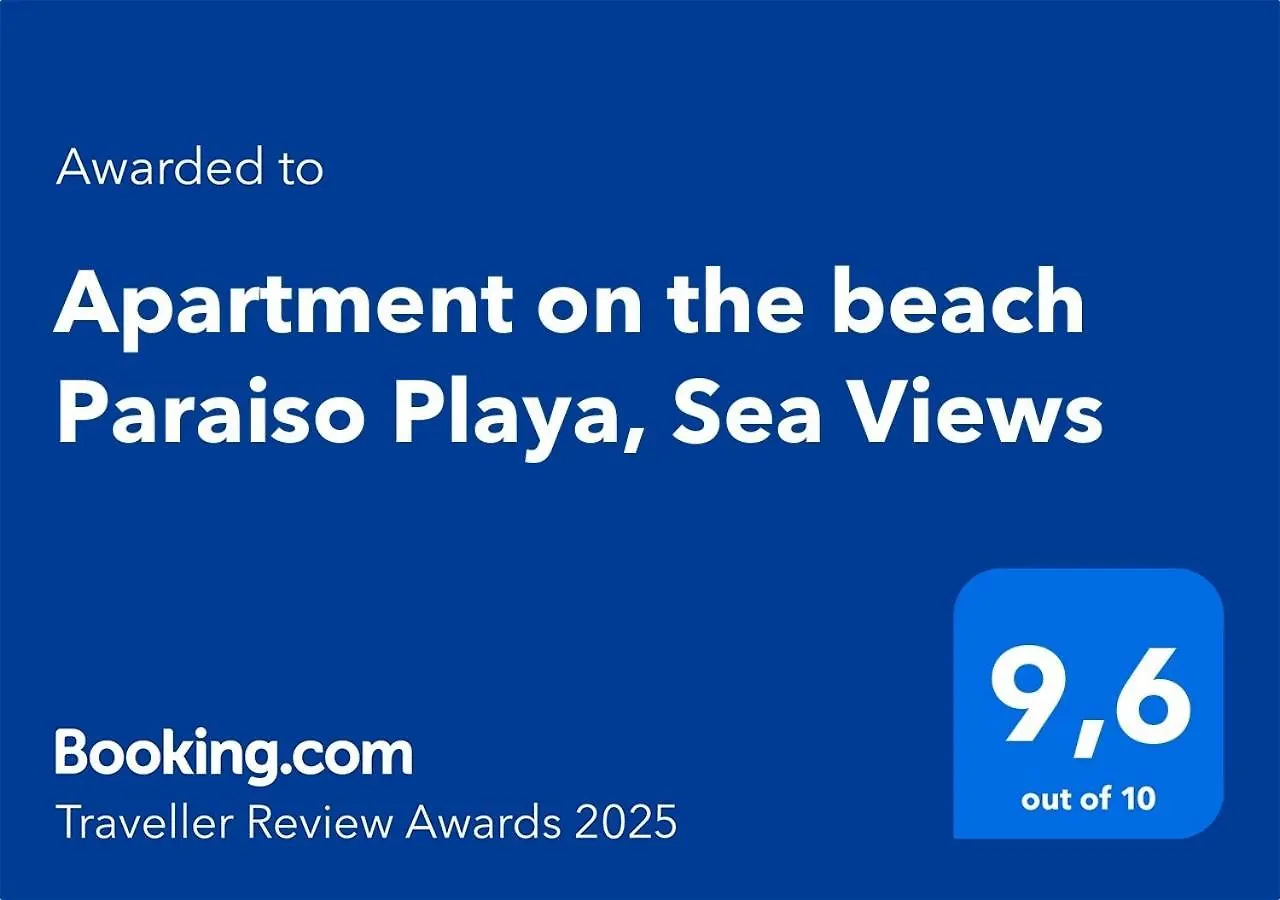 Apartment On The Beach Paraiso Playa, Sea Views Playa Paraiso